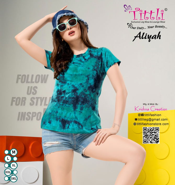 Aliyah Tie And Dye Ladies T Shirts Wholesale Shop In Surat